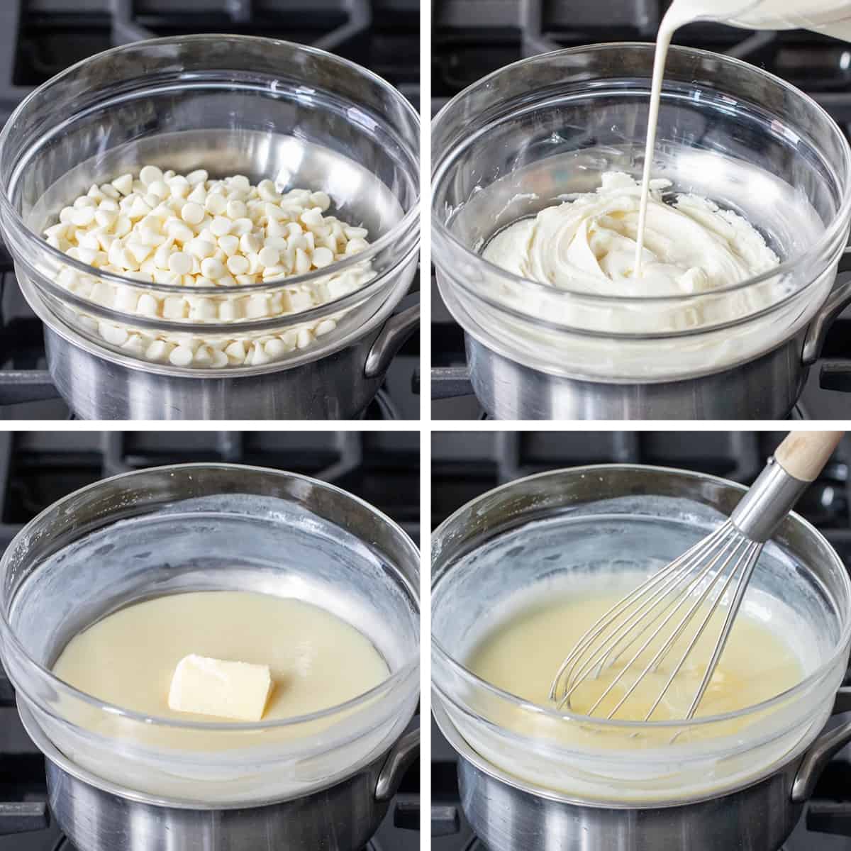 Making the process of White Chocolate